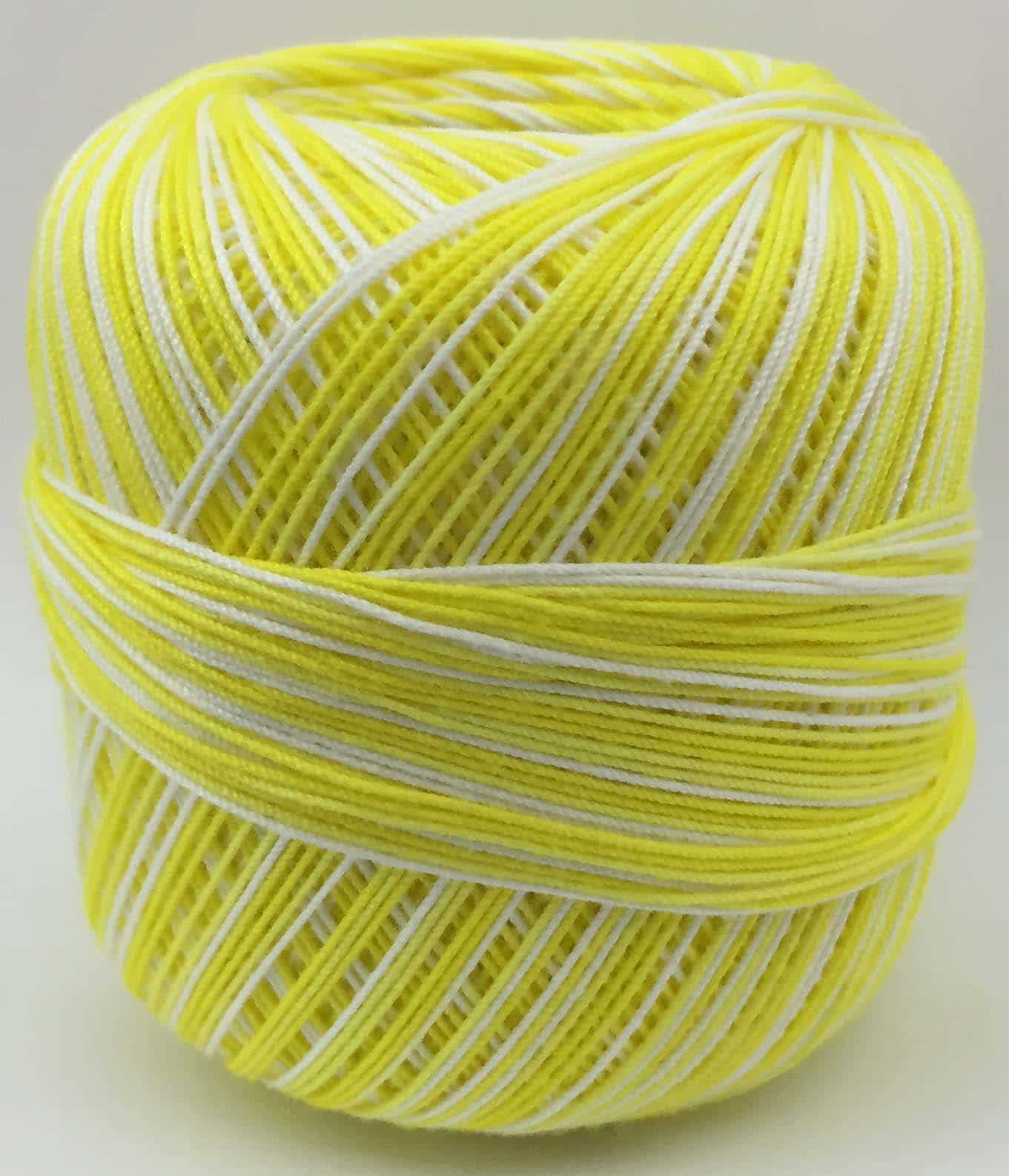 Hilos de Crochet Mercerizado Omega 30 C 1369 (Bicolor Amarillo