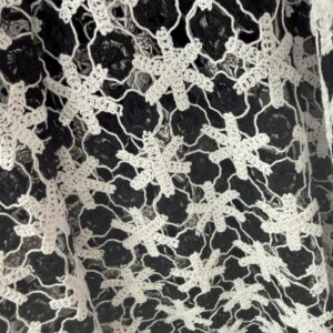 TELA CROCHE BLACK & WHITE 60" / YARDA