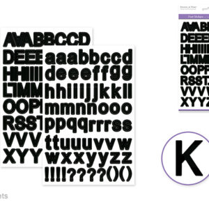 Sticker letras ss079d