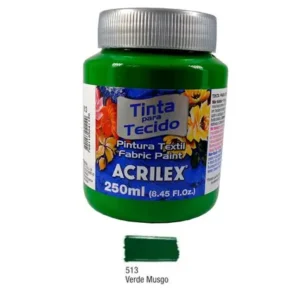 PINTURA PARA TELA ACRILEX 250ml verde 513