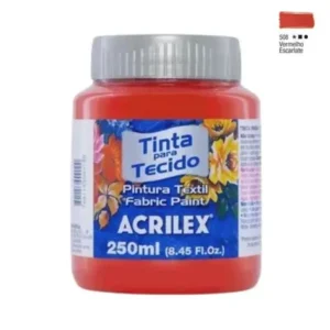 PINTURA PARA TELA ACRILEX 250ml roja 583